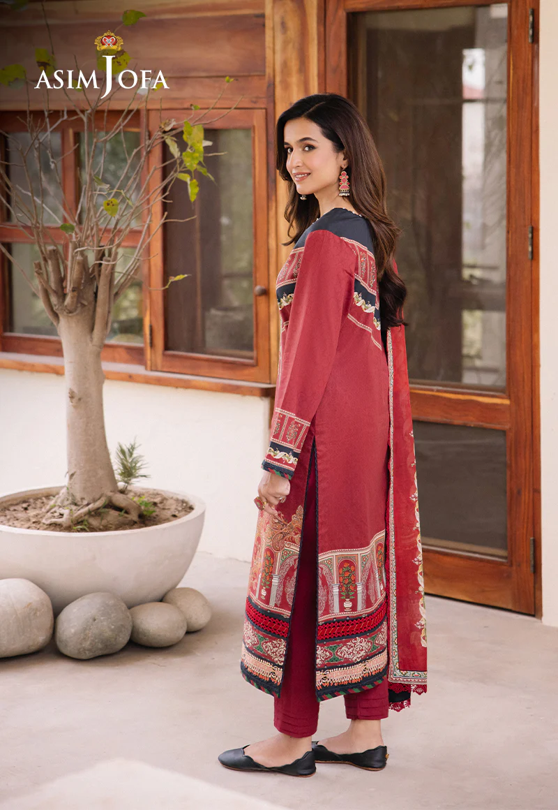AJBU-20 PRINTED LAWN 3 PCS - Image 3