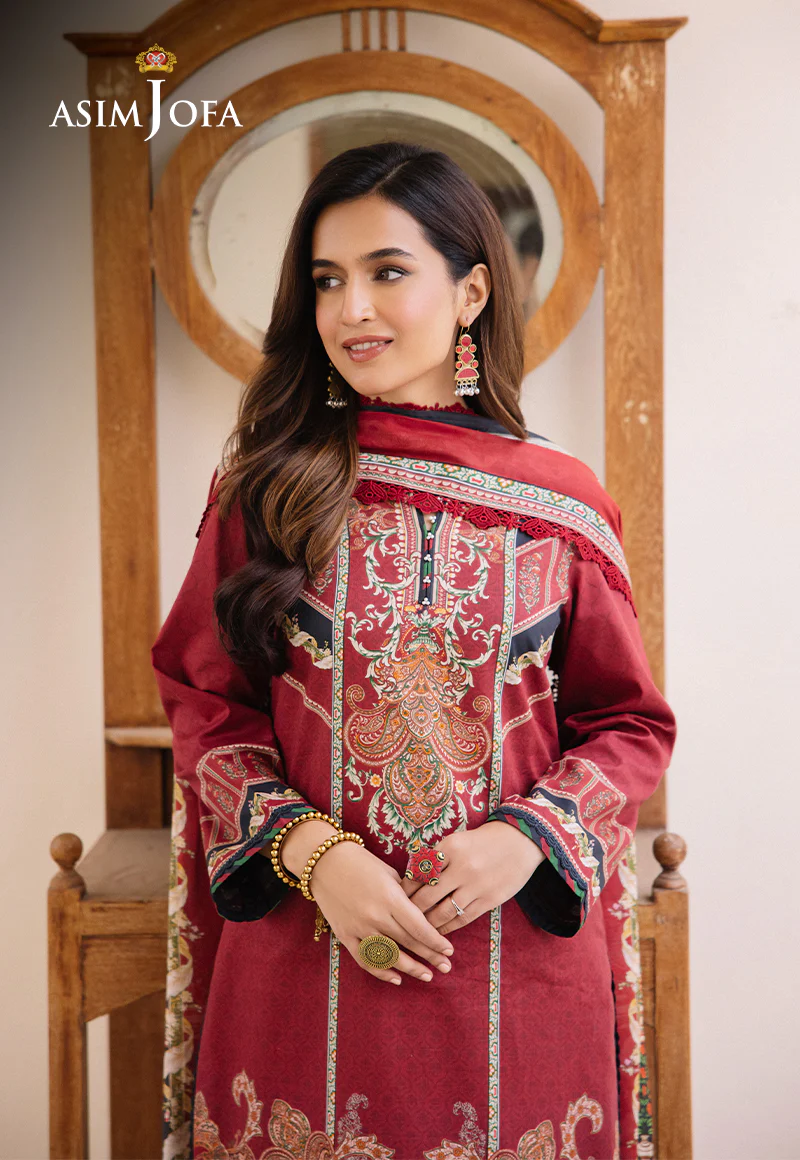 AJBU-20 PRINTED LAWN 3 PCS - Image 4