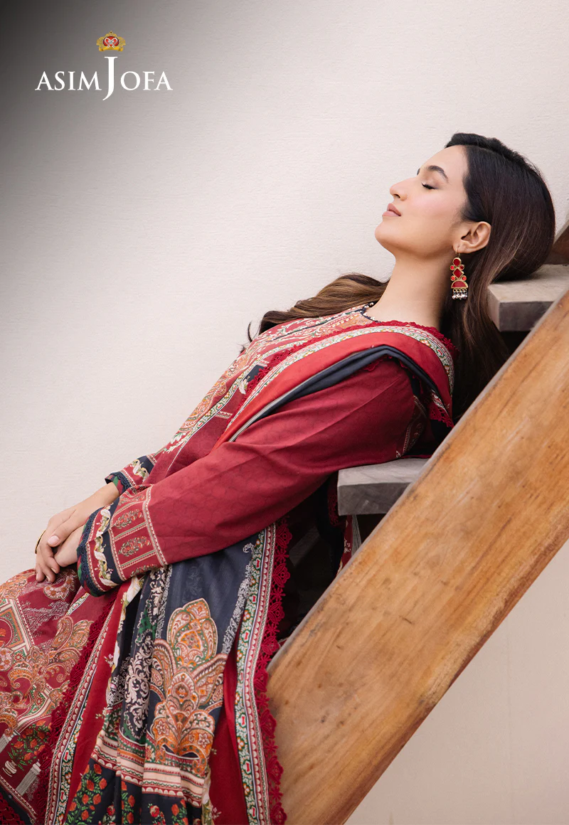 AJBU-20 PRINTED LAWN 3 PCS - Image 7