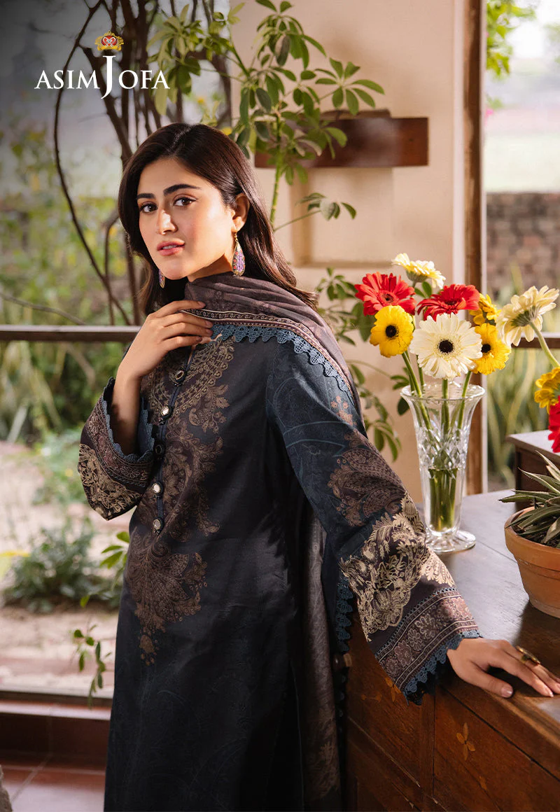 AJBUD-11 PRINTED LAWN STITCHED 3 PCS - Image 6