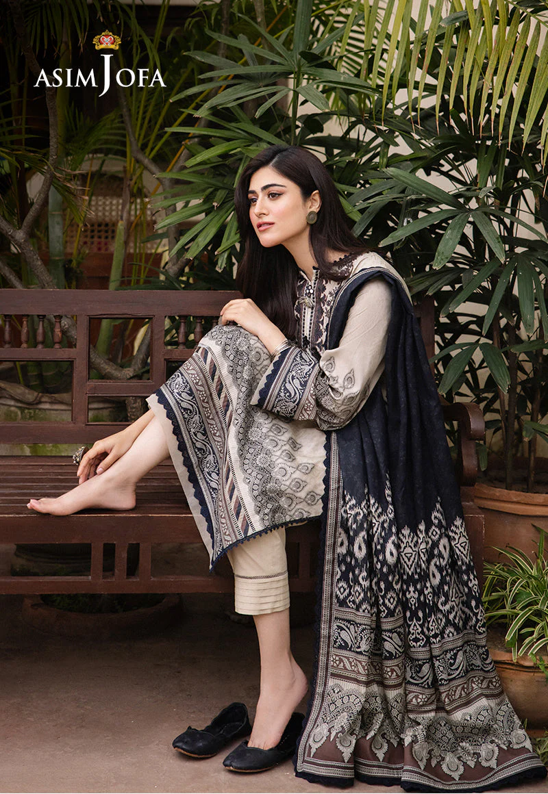 AJBUD-2 PRINTED LAWN 3 PCS - Image 5