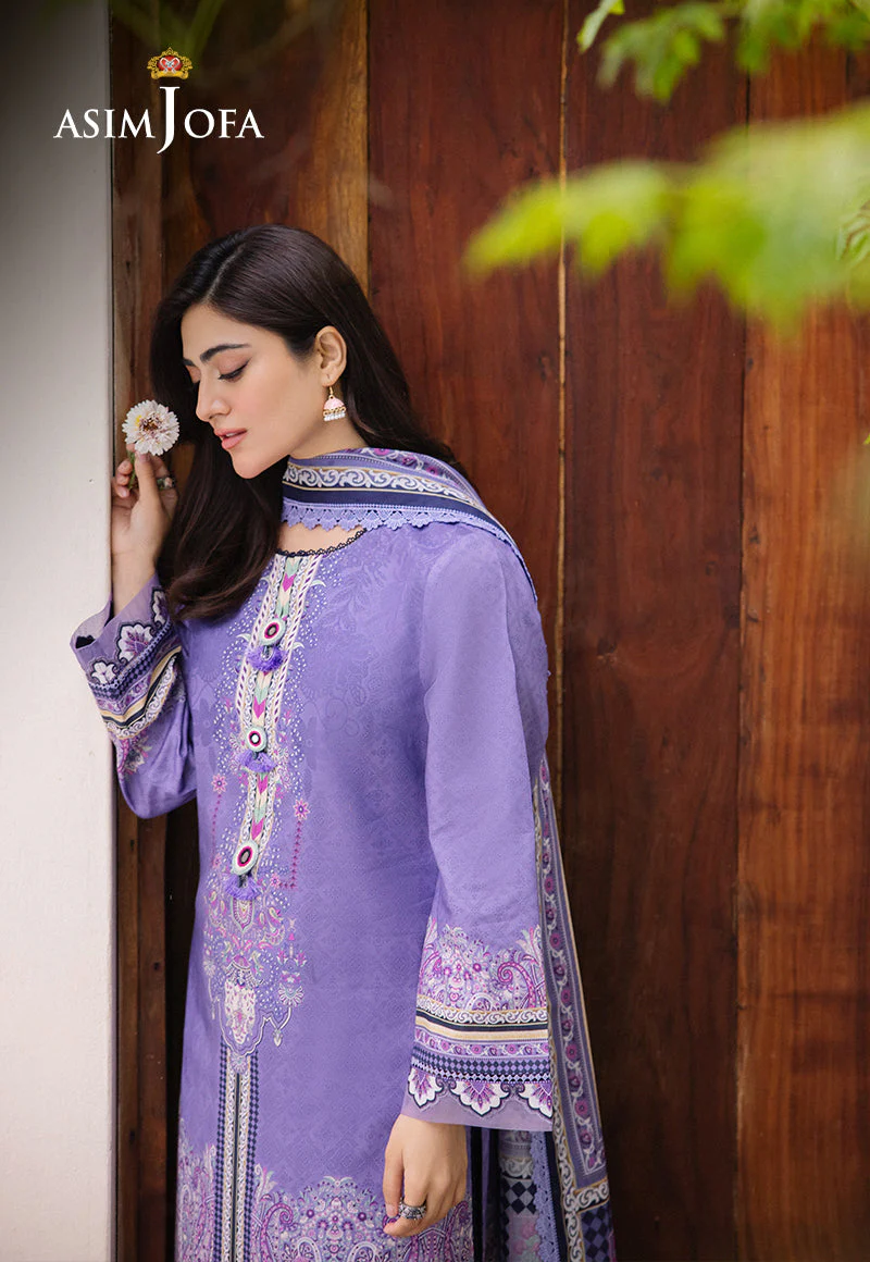 AJBUD-21 PRINTED LAWN STITCHED 3 PCS - Image 5