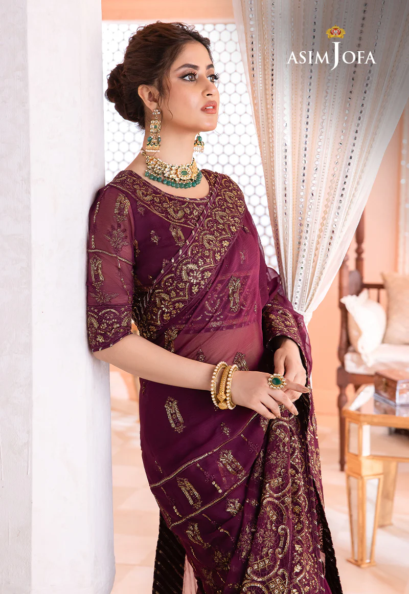 AJCC-05 EMBROIDERED CHIFFON 3 PCS - Image 8