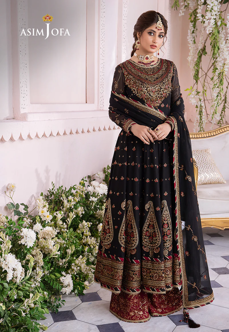 AJCC-06 EMBROIDERED CHIFFON 3 PCS - Image 9