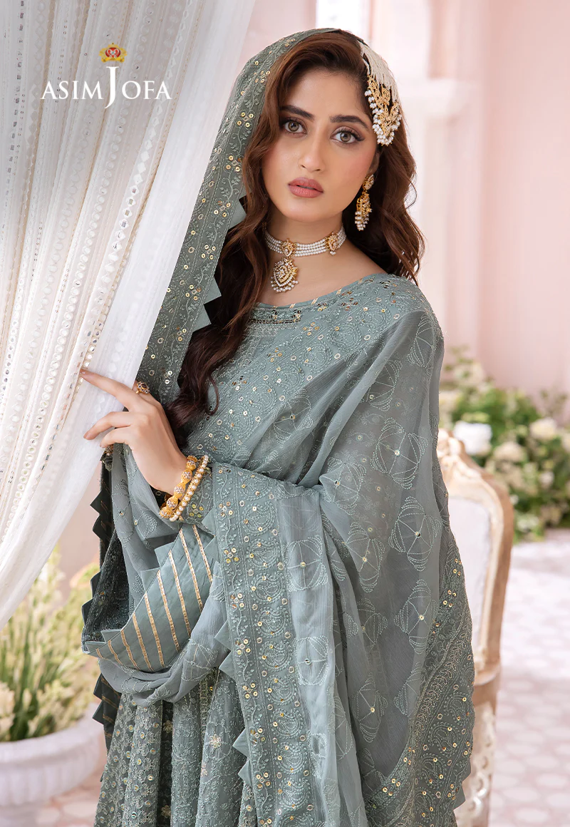 AJCC-07 EMBROIDERED CHIFFON 3 PCS - Image 12