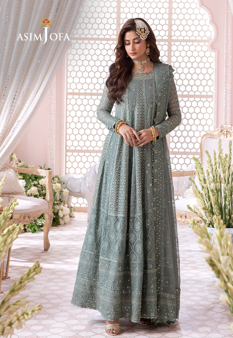 AJCC-07 EMBROIDERED CHIFFON 3 PCS - Image 2