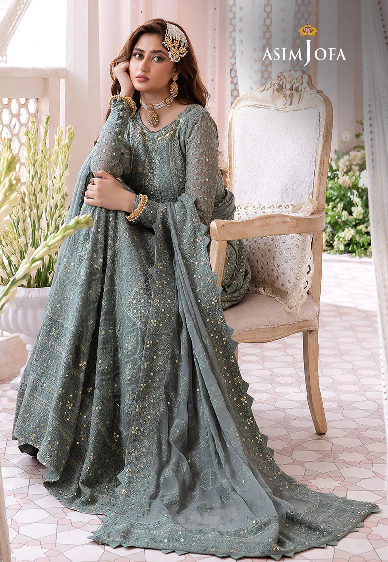 AJCC-07 EMBROIDERED CHIFFON 3 PCS - Image 6