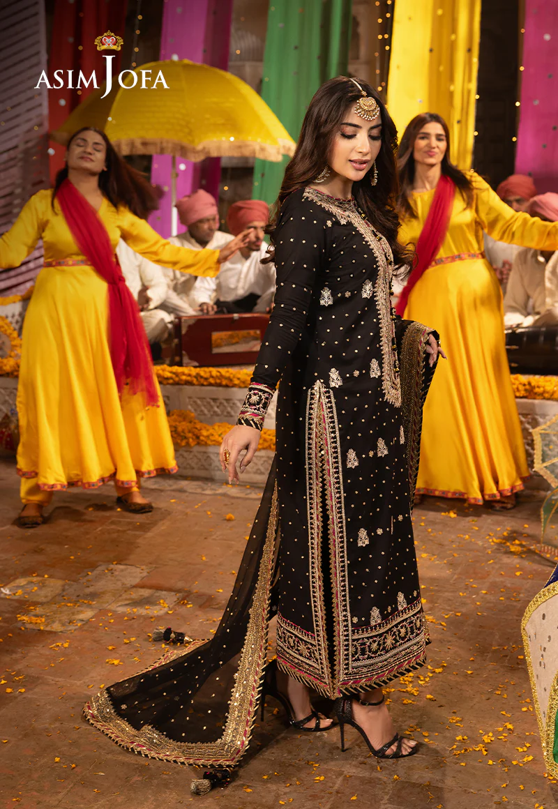 AJCD-02 EMBROIDERED TWISTED SILK 3 PCS - Image 3