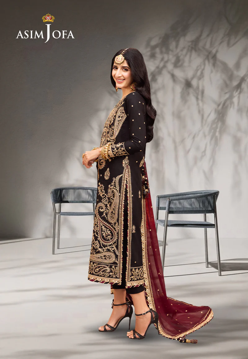 AJCD-03 EMBROIDERED TWISTED SILK 3 PCS - Image 2