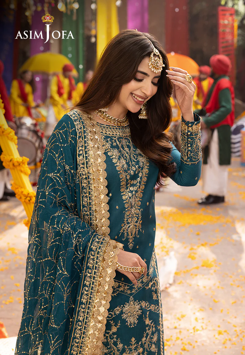 AJCD-07 EMBROIDERED TWISTED SILK 3 PCS - Image 5
