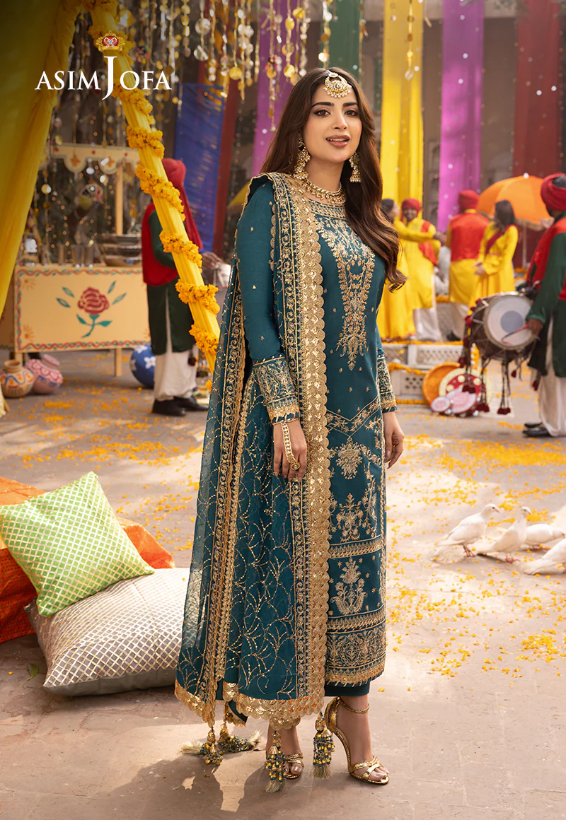 AJCD-07 EMBROIDERED TWISTED SILK 3 PCS - Image 6