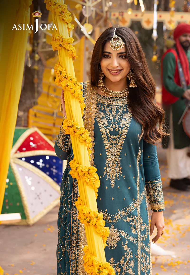 AJCD-07 EMBROIDERED TWISTED SILK 3 PCS - Image 7