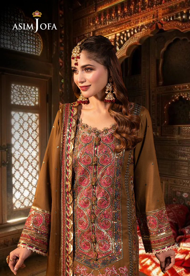 AJCD-08 EMBROIDERED TWISTED SILK 3 PCS - Image 3