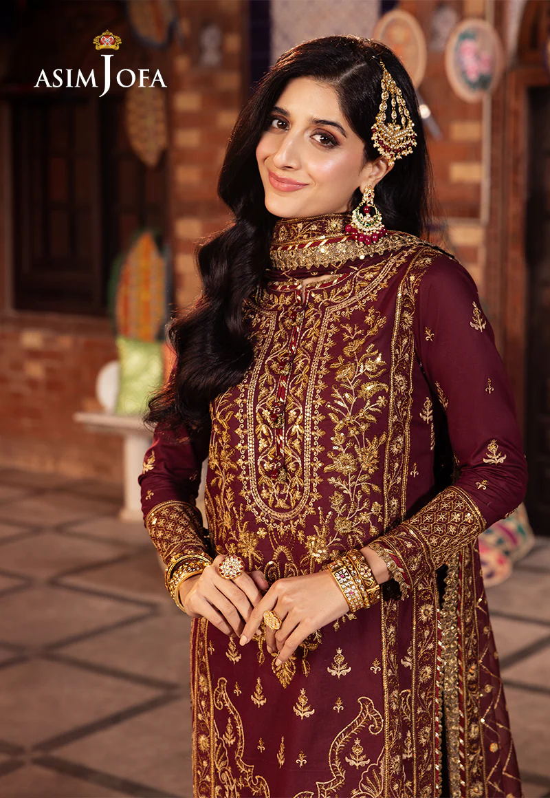 AJCD-09 EMBROIDERED TWISTED SILK 3 PCS - Image 8