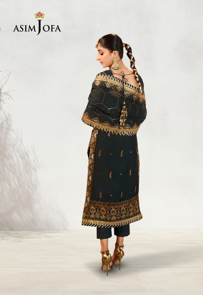AJCD-18 EMBROIDERED CHIFFON 3 PCS - Image 2
