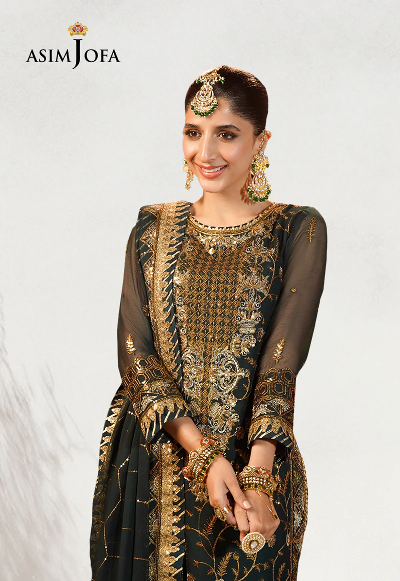 AJCD-18 EMBROIDERED CHIFFON 3 PCS - Image 3