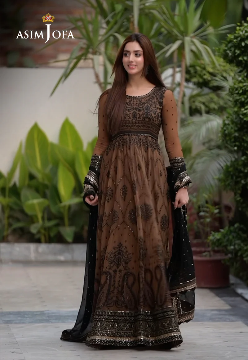 AJCE-11 EMBROIDERED CHIFFON 3 PCS - Image 11