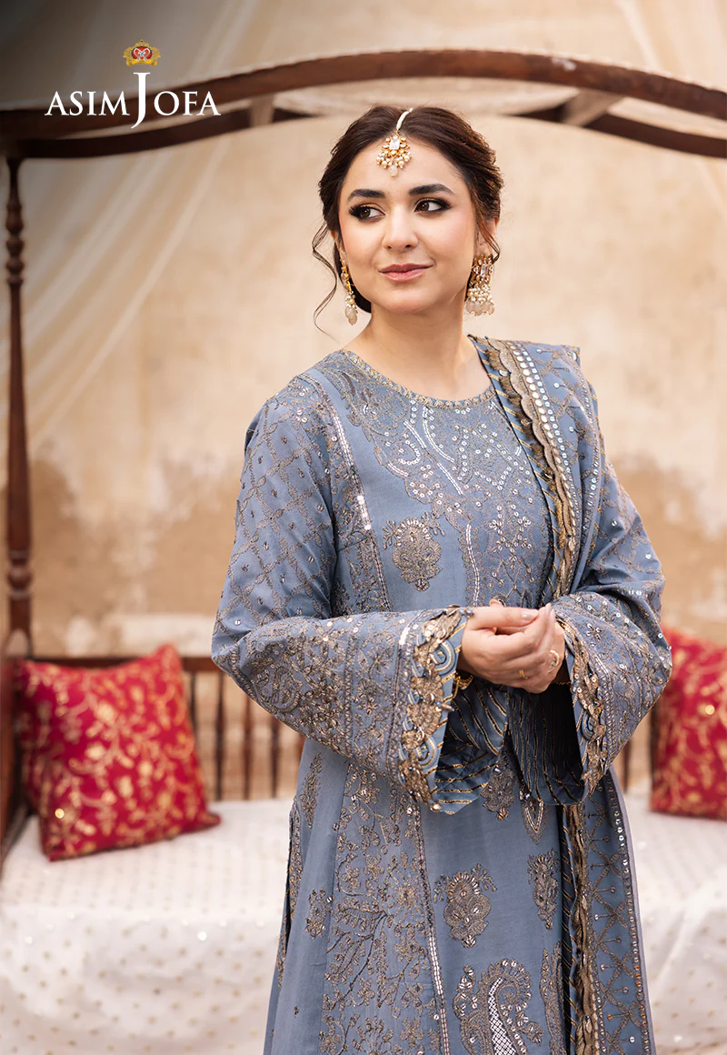 AJCE-12 EMBROIDERED PAPER COTTON 3 PCS - Image 3