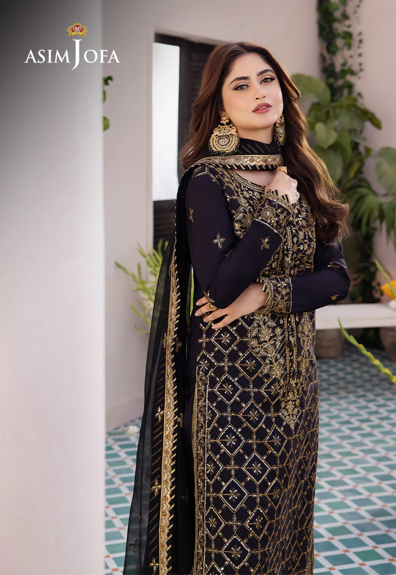 AJCF-04 EMBROIDERED BOSKI SILK 3 PCS - Image 3