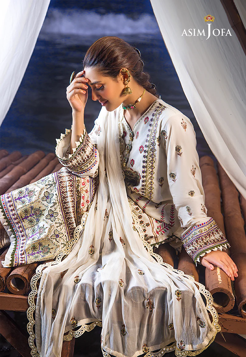 AJCK-01 EMBROIDERED LAWN 3 PCS - Image 4