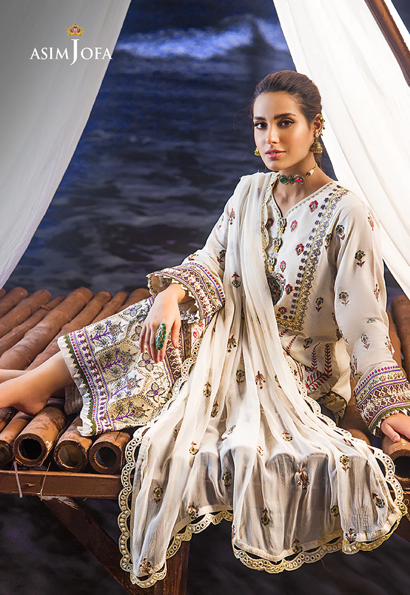 AJCK-01 EMBROIDERED LAWN 3 PCS - Image 5