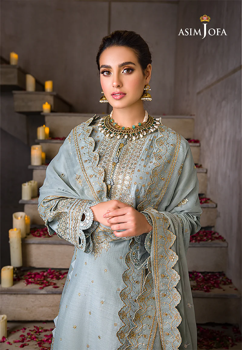 AJCK-03 EMBROIDERED LAWN 3 PCS - Image 6
