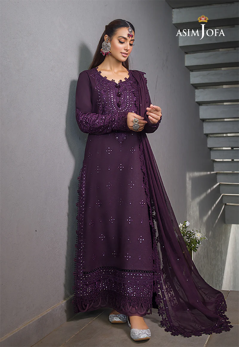 AJCK-05 EMBROIDERED LAWN 3 PCS - Image 3
