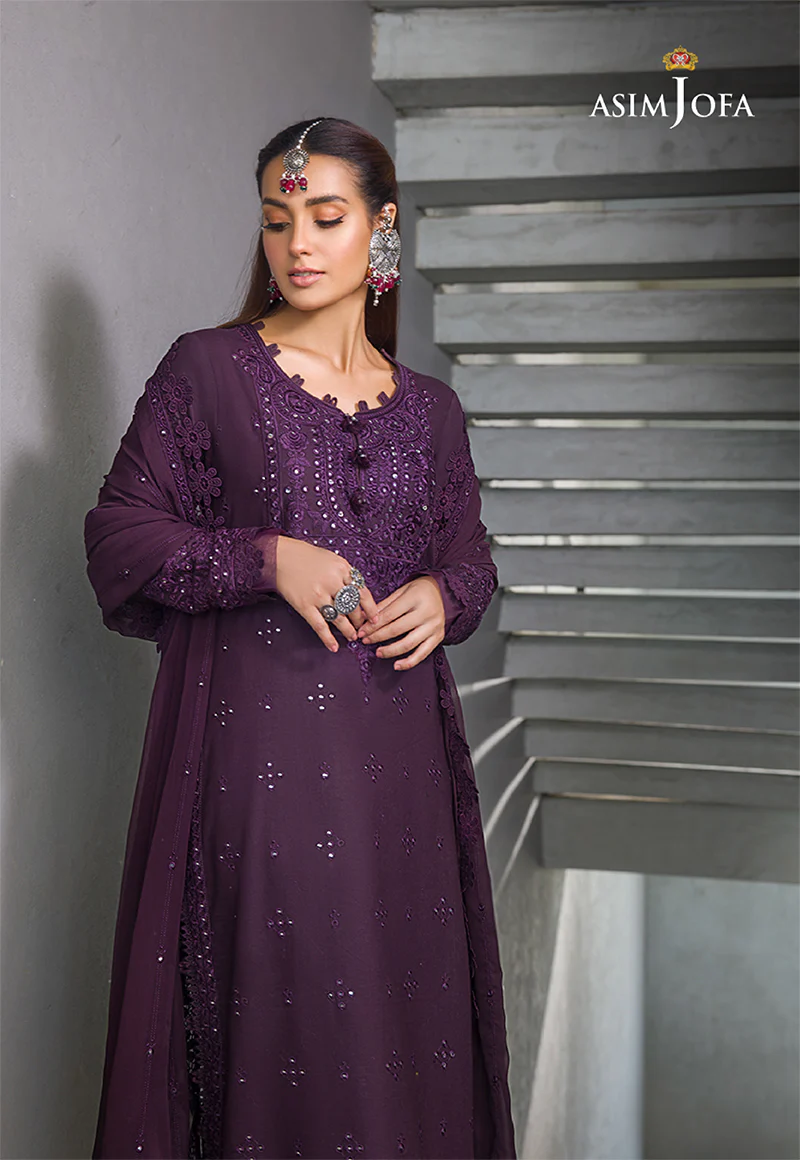 AJCK-05 EMBROIDERED LAWN 3 PCS - Image 4