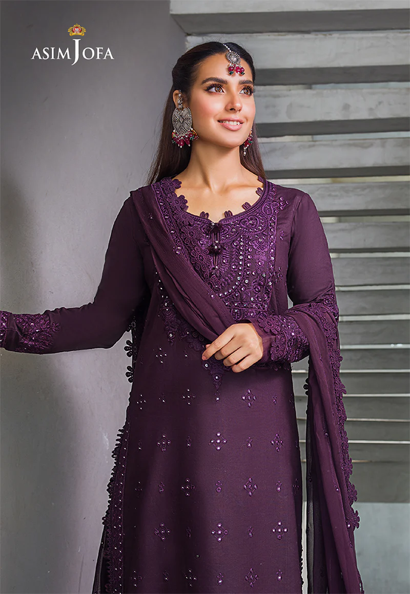 AJCK-05 EMBROIDERED LAWN 3 PCS - Image 6