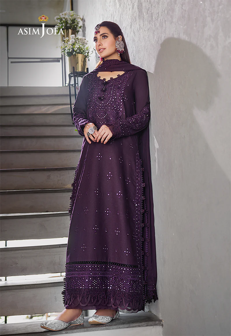 AJCK-05 EMBROIDERED LAWN 3 PCS - Image 7