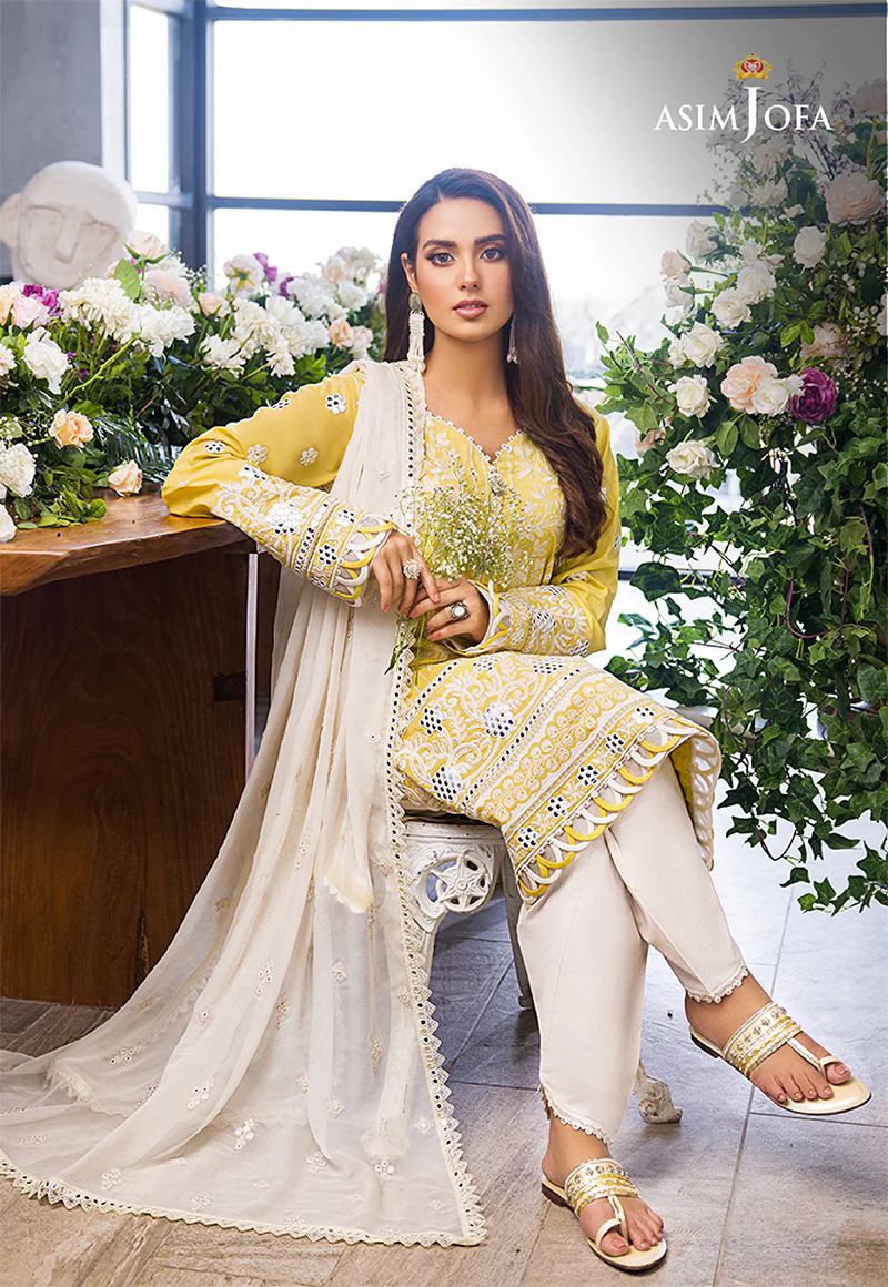 AJCK-06 EMBROIDERED LAWN 3 PCS - Image 5
