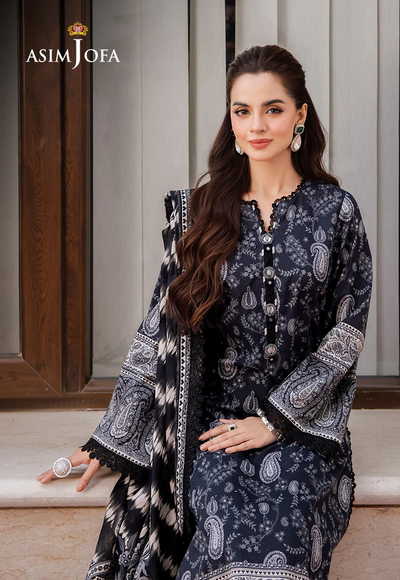 AJCM-09 PRINTED LAWN 3 PCS - Image 8