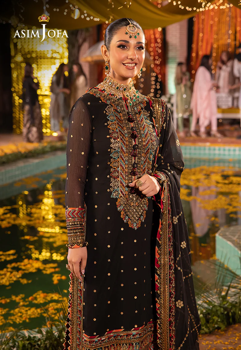 AJDA-02 EMBROIDERED CHIFFON 3 PCS - Image 5