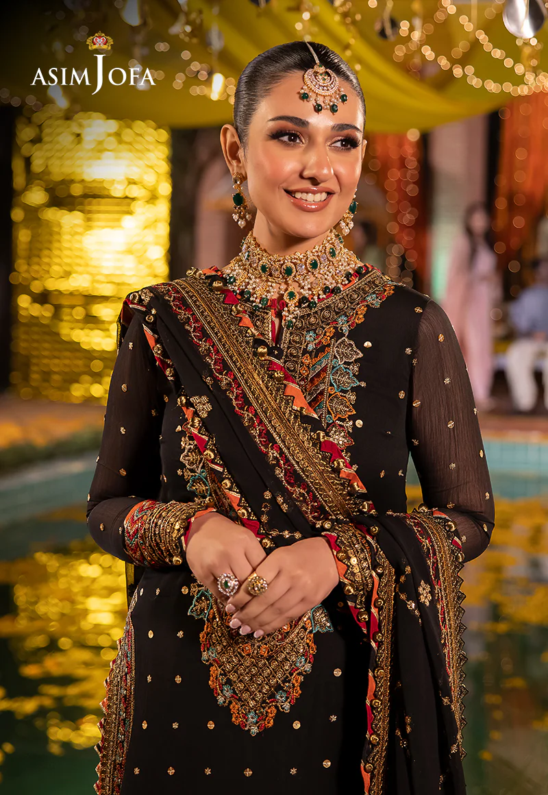 AJDA-02 EMBROIDERED CHIFFON 3 PCS - Image 8