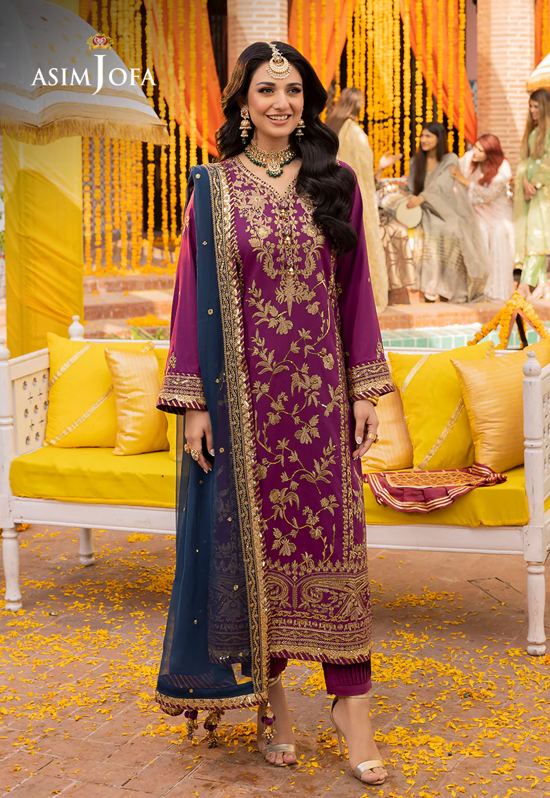 AJDA-07 EMBROIDERED LAWN SILK 3 PCS - Image 5