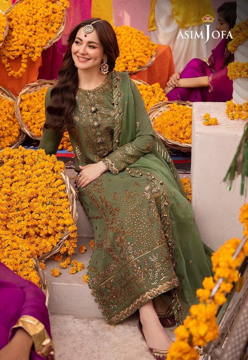AJDA-09 EMBROIDERED LAWN SILK 3 PCS - Image 11