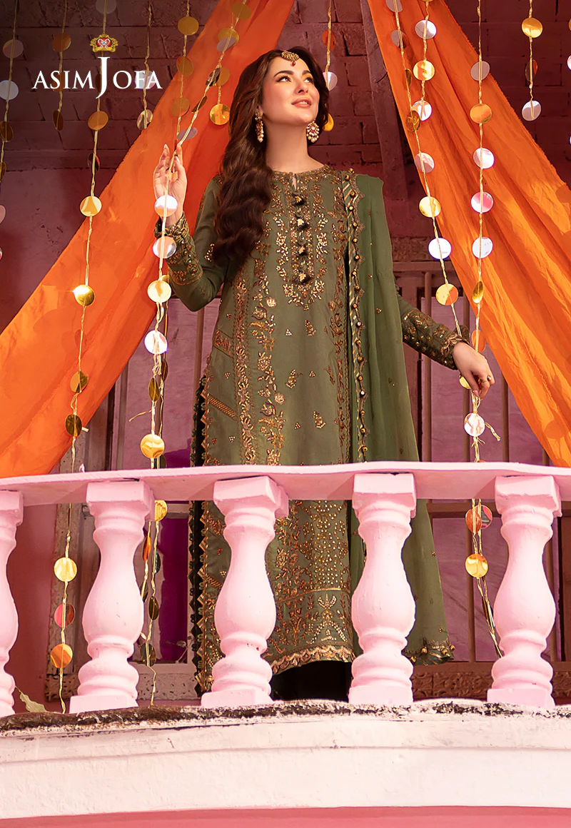 AJDA-09 EMBROIDERED LAWN SILK 3 PCS - Image 4
