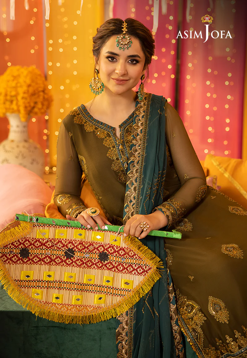 AJDA-16 EMBROIDERED CHIFFON 3 PCS - Image 10