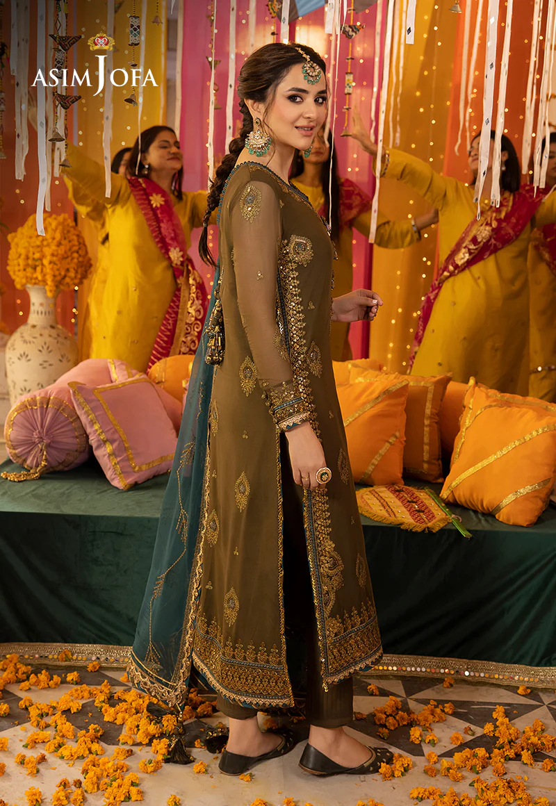 AJDA-16 EMBROIDERED CHIFFON 3 PCS - Image 4