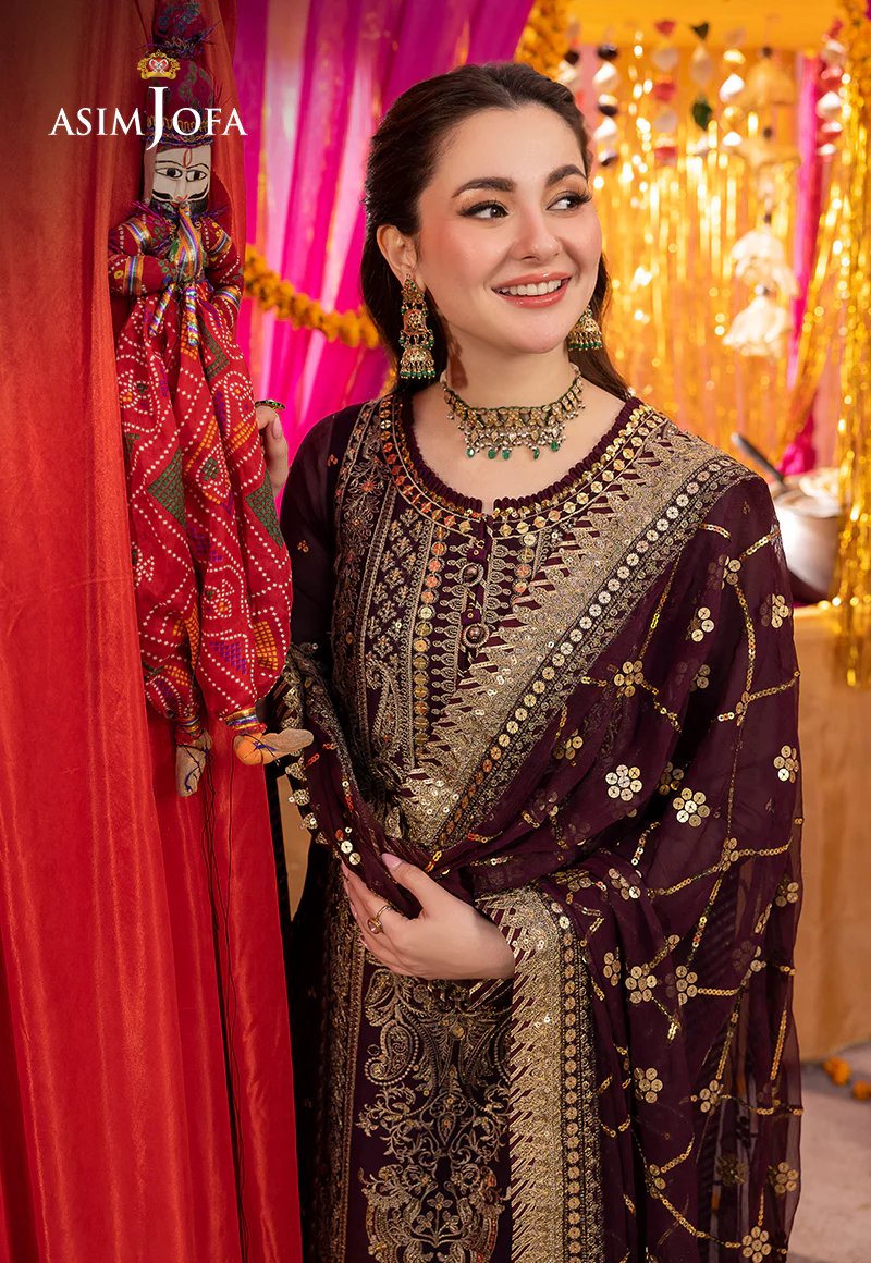 AJDA-21 EMBROIDERED CHIFFON 3 PCS - Image 10