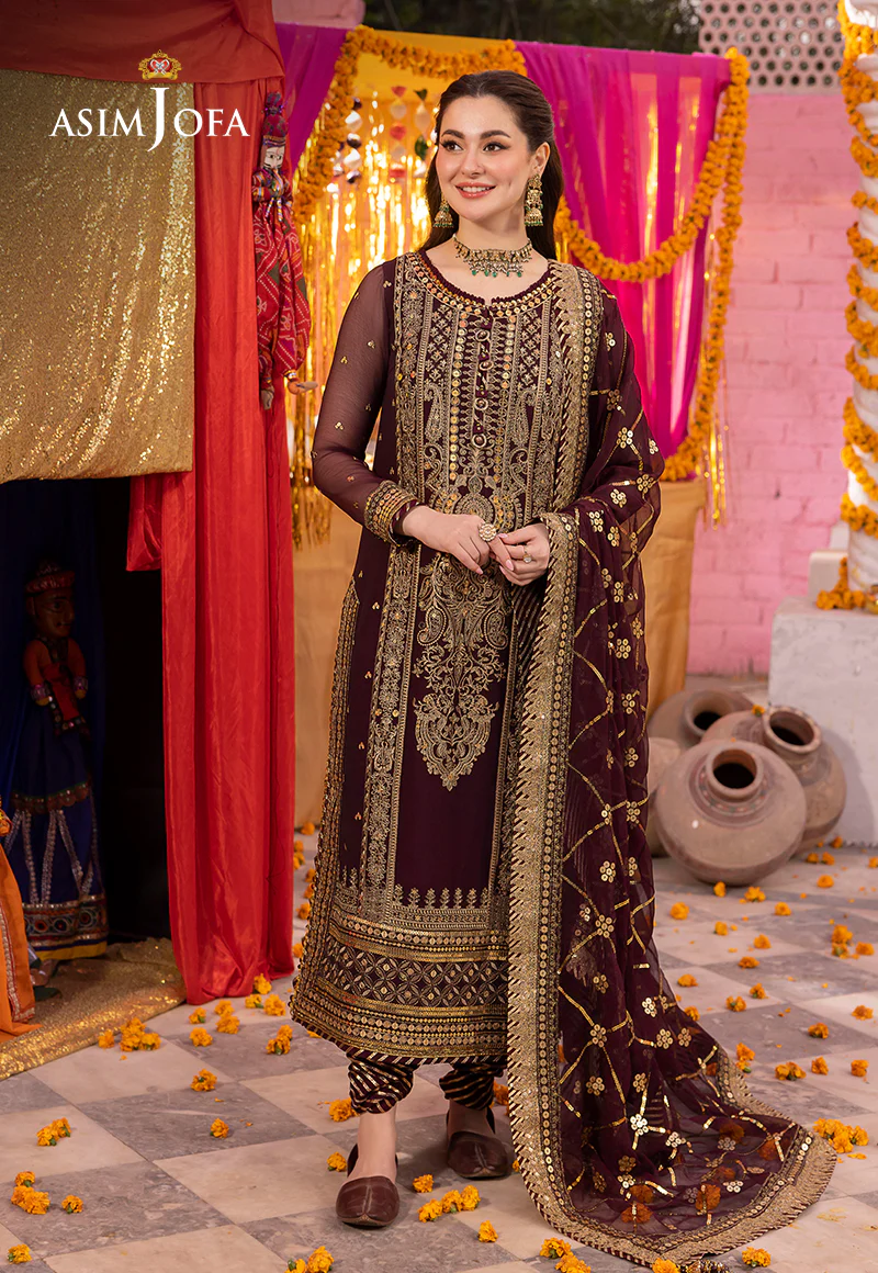 AJDA-21 EMBROIDERED CHIFFON 3 PCS - Image 7