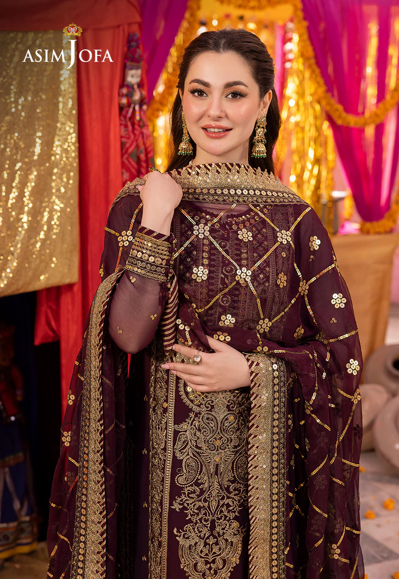 AJDA-21 EMBROIDERED CHIFFON 3 PCS - Image 9