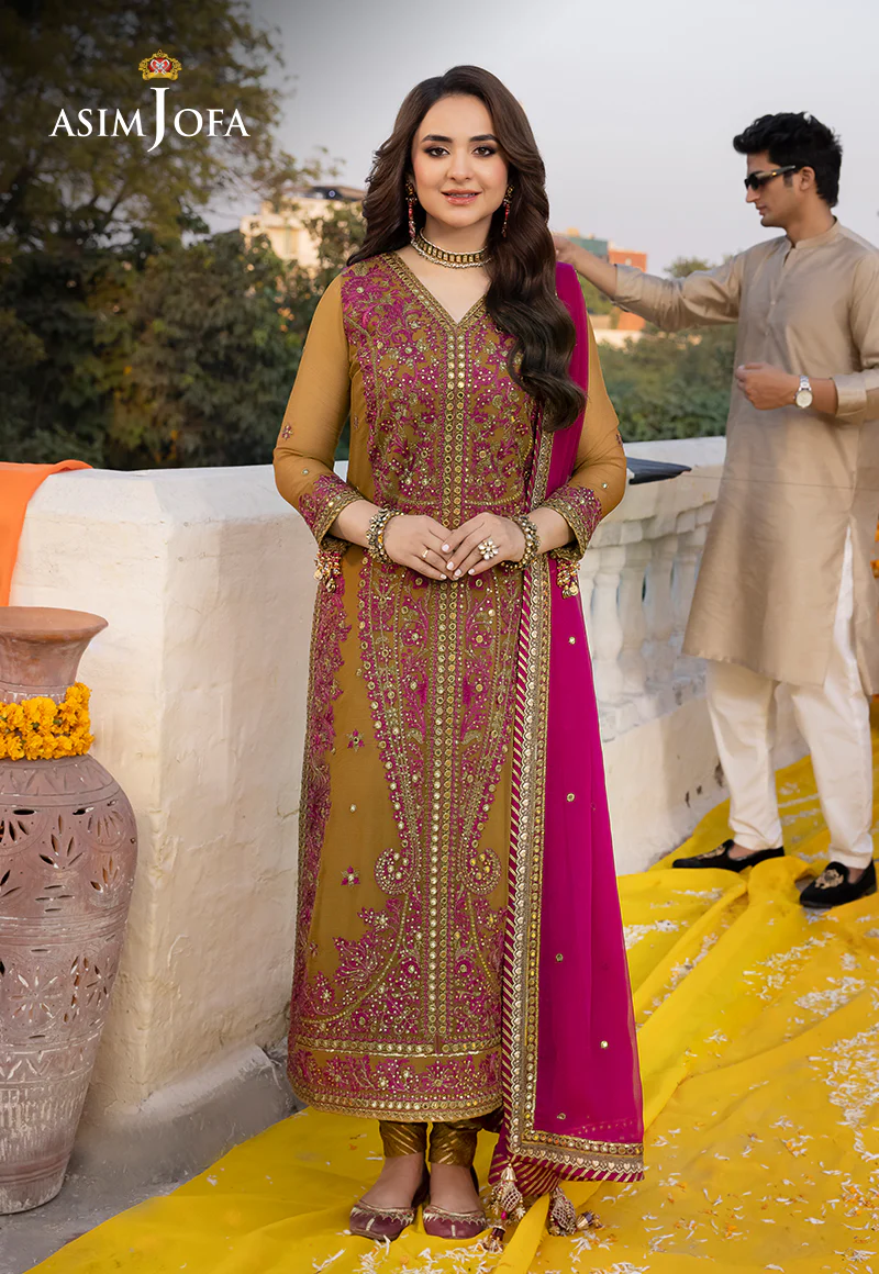 AJDA-22 EMBROIDERED CHIFFON 3 PCS - Image 4