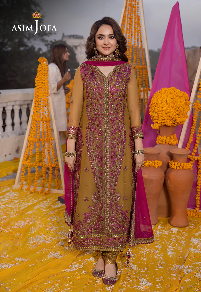 AJDA-22 EMBROIDERED CHIFFON 3 PCS - Image 8