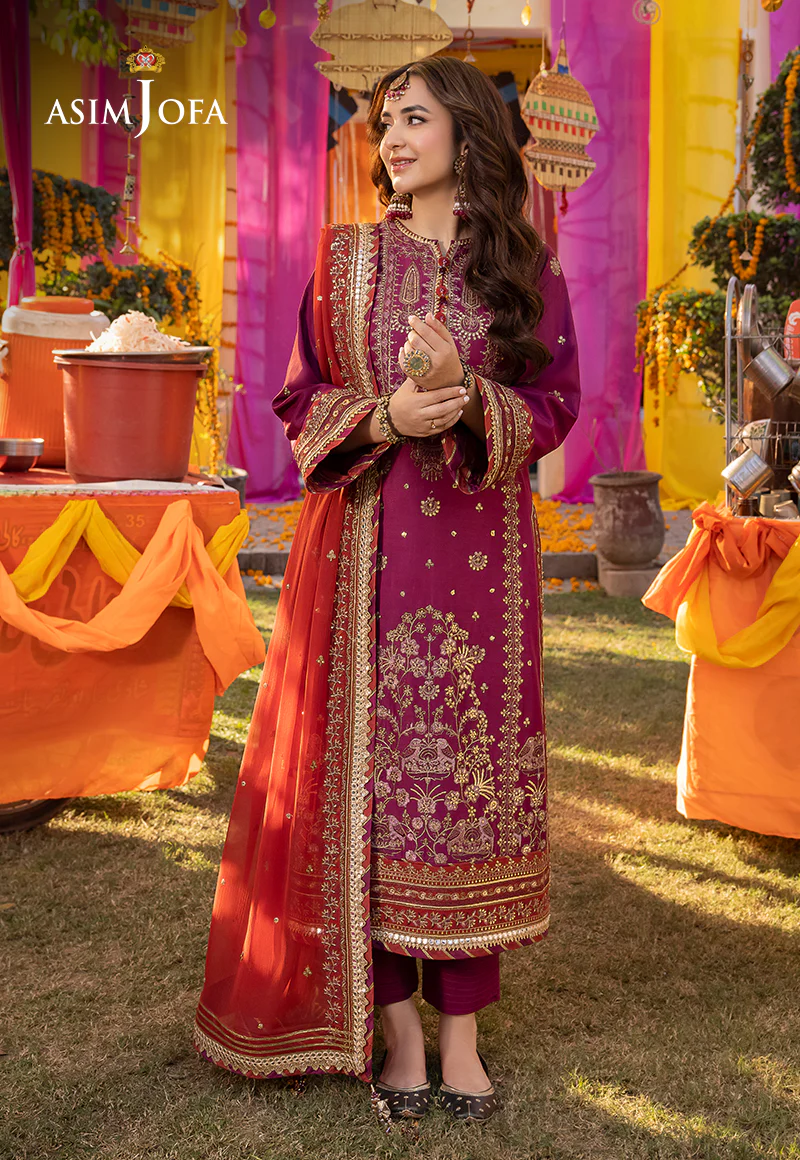 AJDA-27 EMBROIDERED LAWN SILK 3 PCS - Image 4