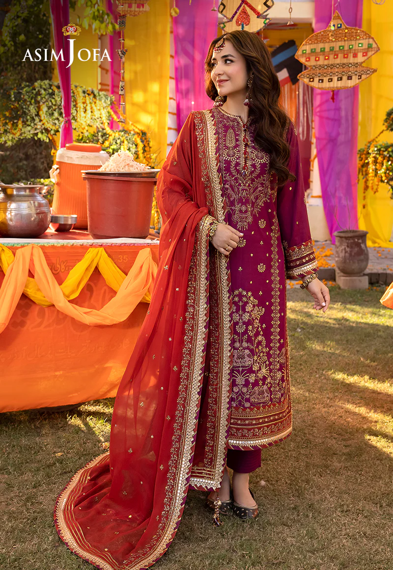 AJDA-27 EMBROIDERED LAWN SILK 3 PCS - Image 6