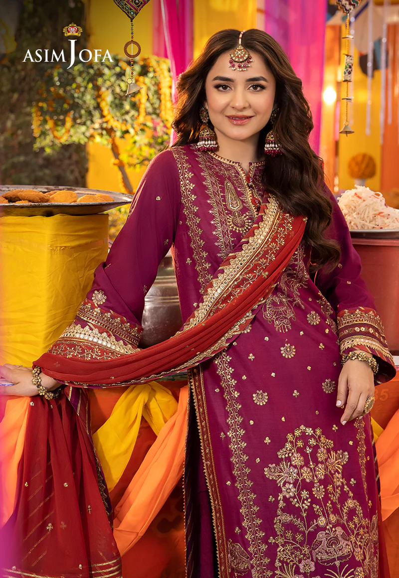 AJDA-27 EMBROIDERED LAWN SILK 3 PCS - Image 8