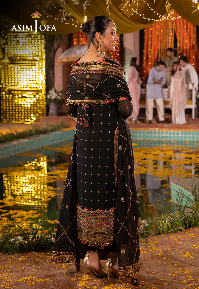 AJDAD-02-XS EMBROIDERED CHIFFON 3 PCS - Image 2