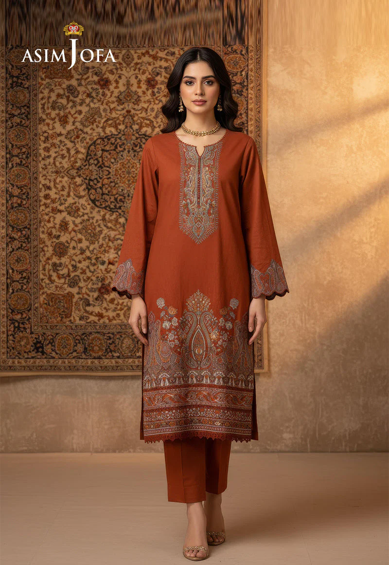 AJDSAI-442 PRINTED LAWN STITCHED 3 PCS