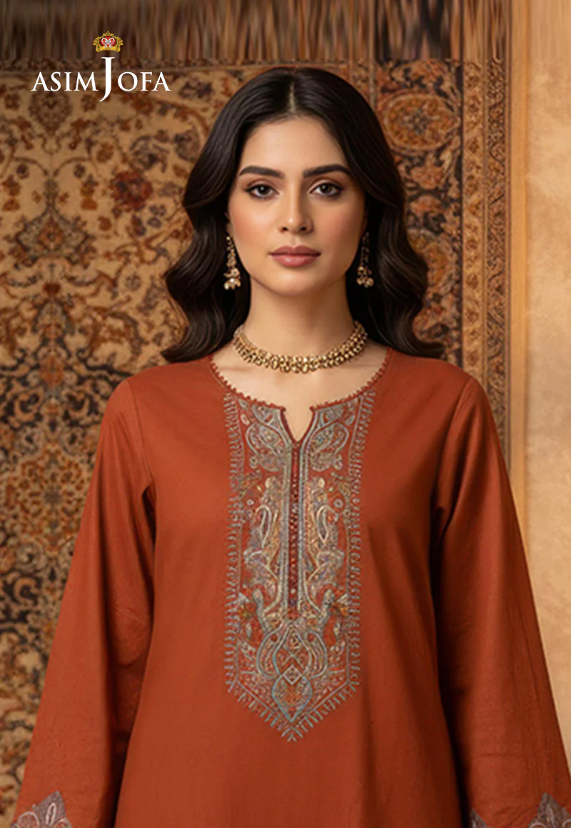 AJDSAI-442 PRINTED LAWN STITCHED 3 PCS - Image 2